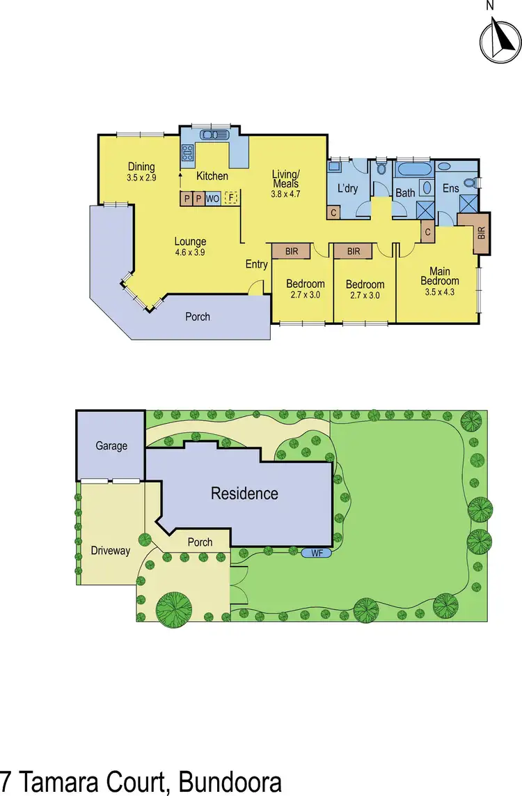 Floorplan of Homely house listing, 7 Tamara Court, Bundoora VIC 3083
