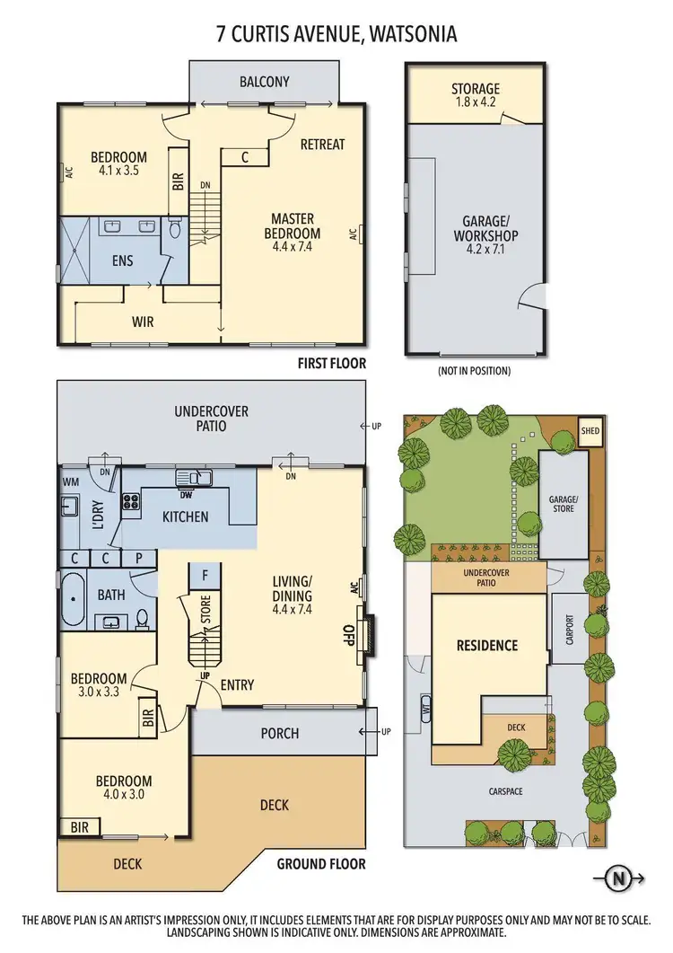Floorplan of Homely house listing, 7 Curtis Avenue, Watsonia VIC 3087