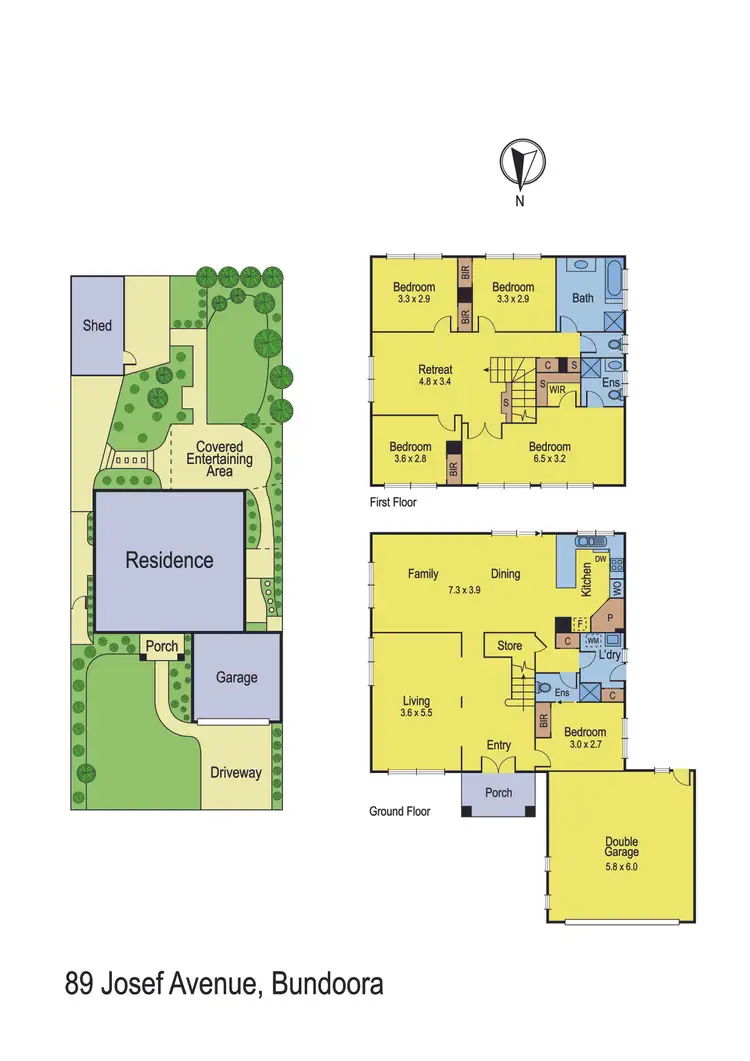 Floorplan of Homely house listing, 89 Josef Avenue, Bundoora VIC 3083