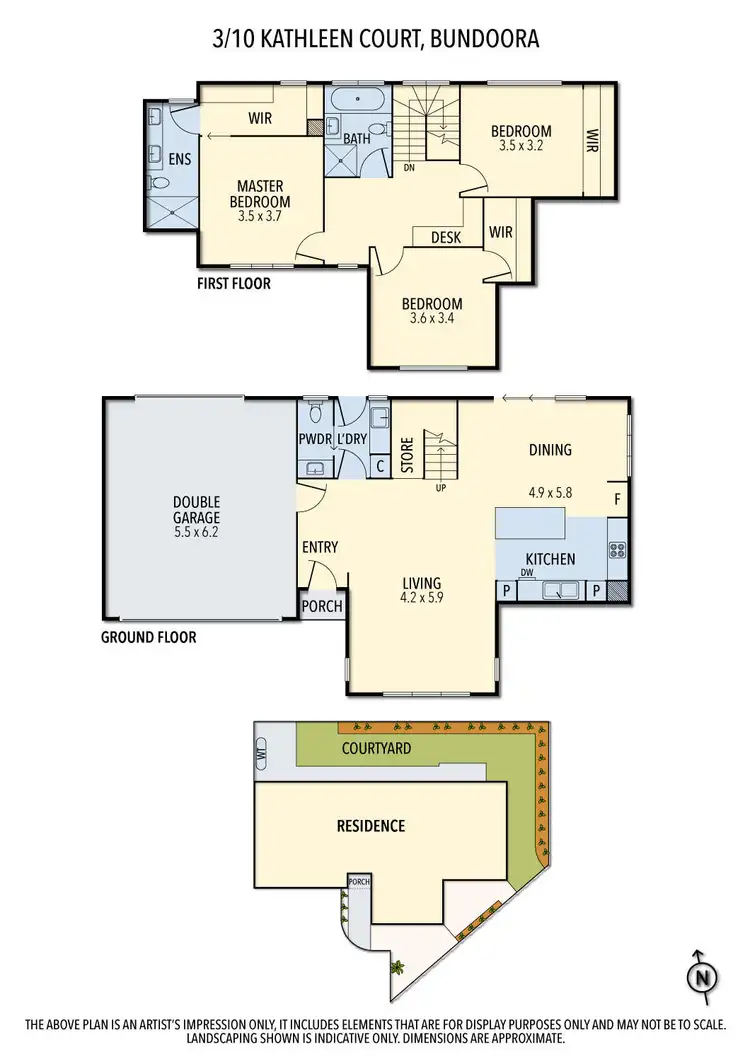 Floorplan of Homely townhouse listing, 3/10 Kathleen Court, Bundoora VIC 3083