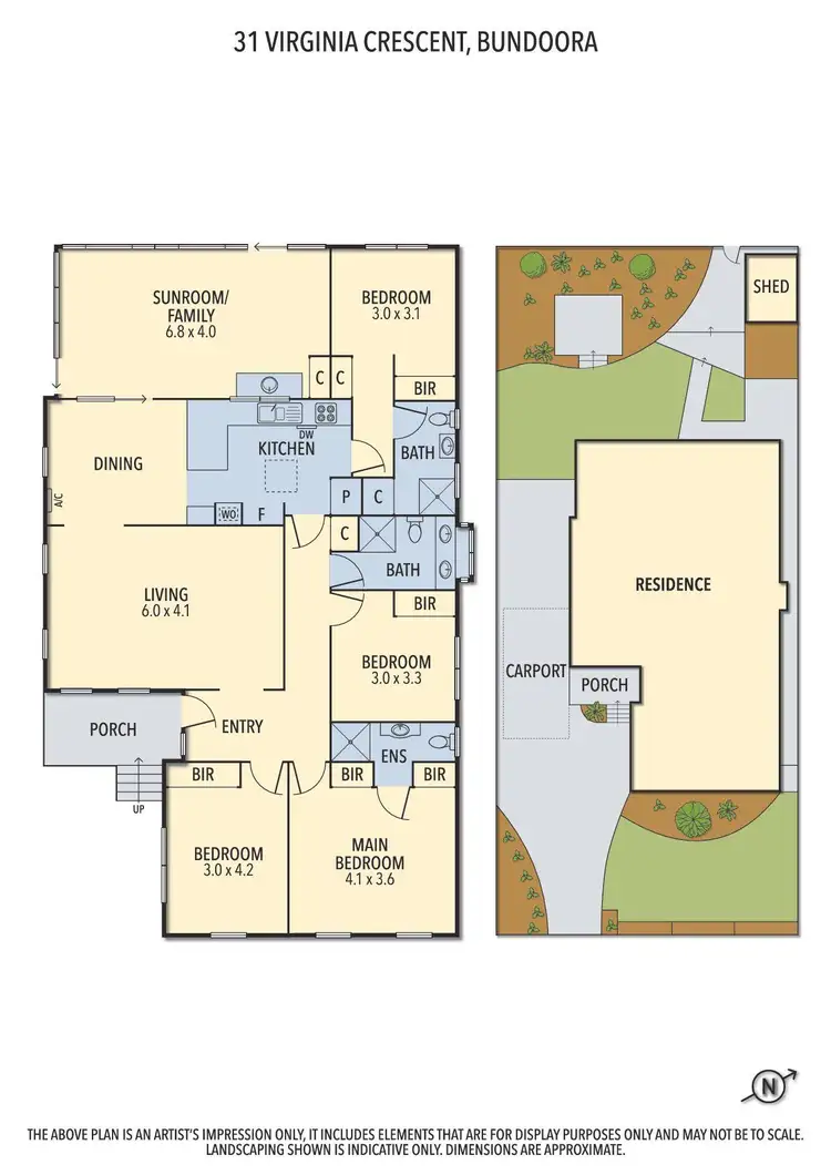 Floorplan of Homely house listing, 31 Virginia Crescent, Bundoora VIC 3083