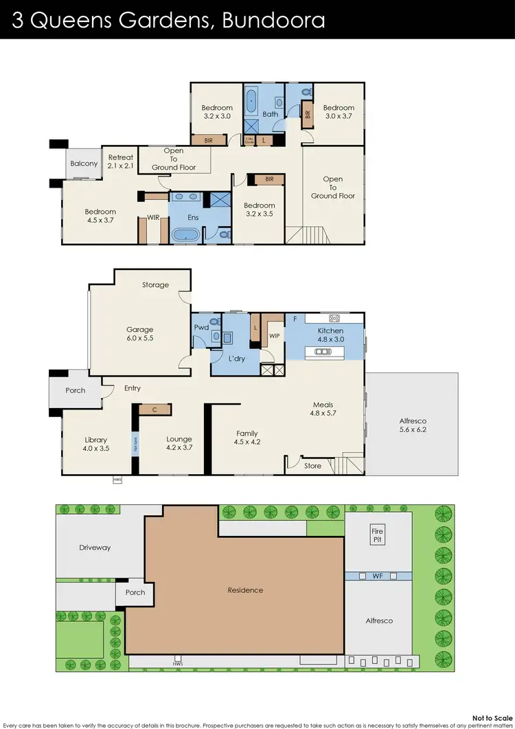 Floorplan of Homely house listing, 3 Queens Gardens, Bundoora VIC 3083