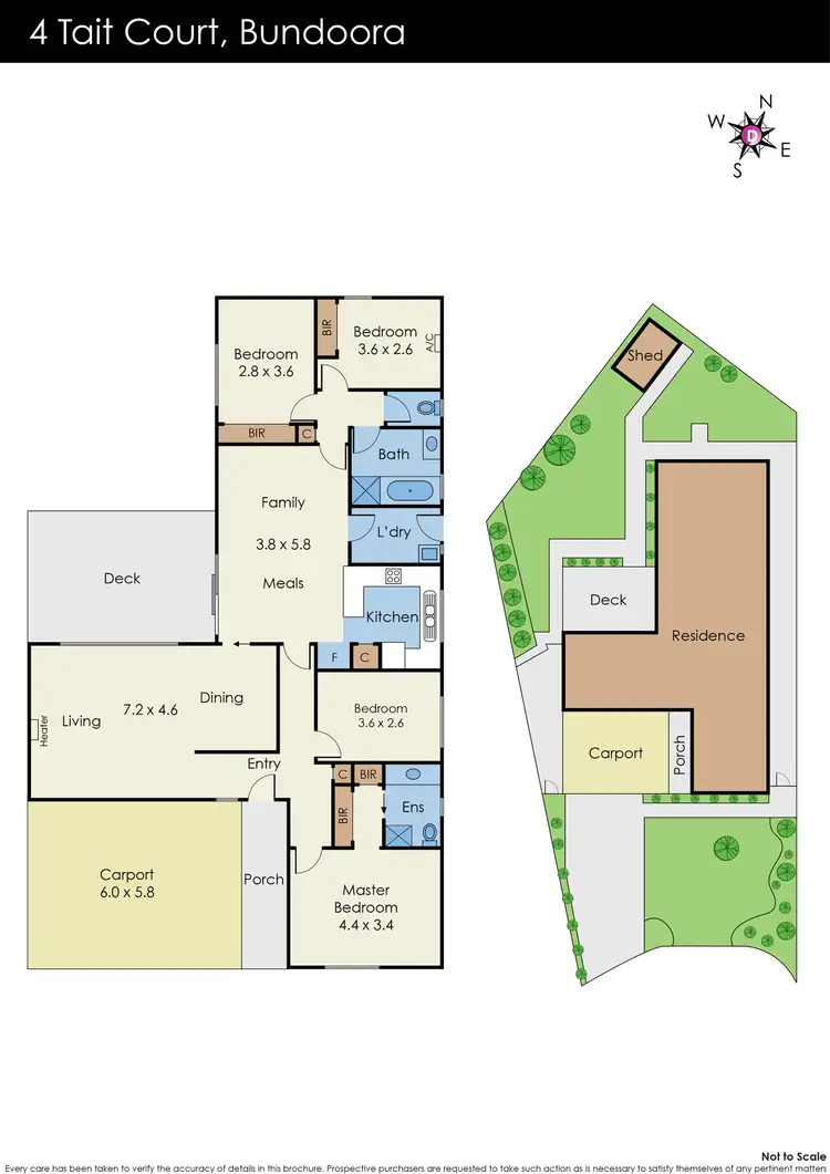 Floorplan of Homely house listing, 4 Tait Court, Bundoora VIC 3083