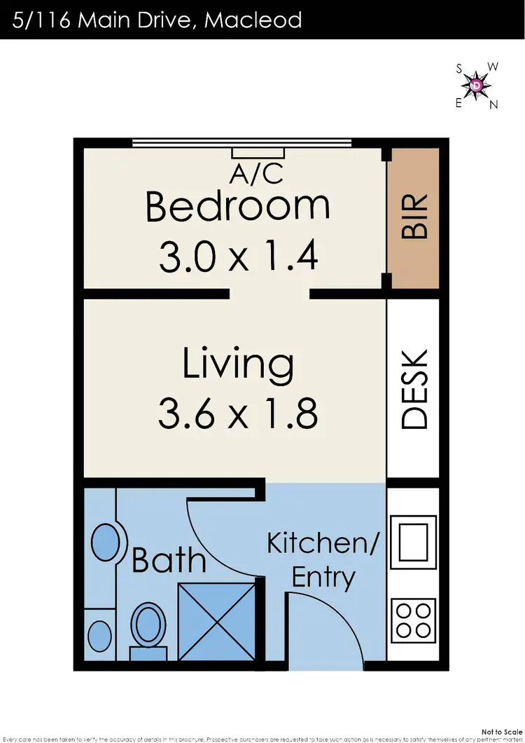 Floorplan of Homely apartment listing, 5/116 Main Drive, Macleod VIC 3085
