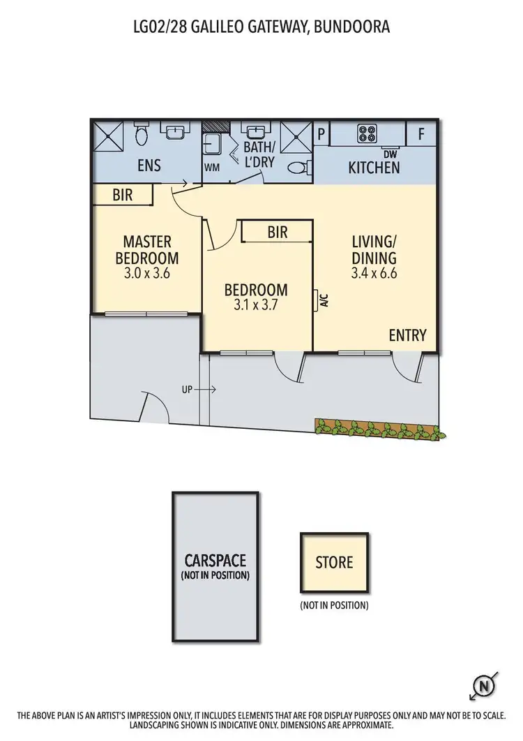 Floorplan of Homely apartment listing, LG02C/28 Galileo Gateway, Bundoora VIC 3083
