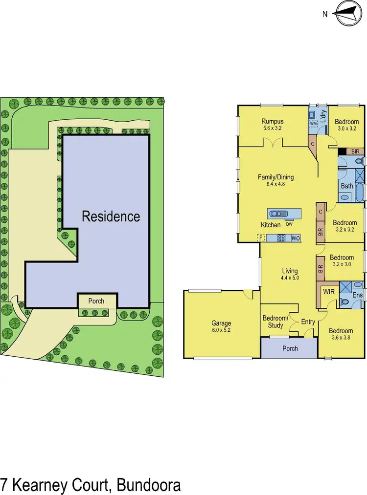 Floorplan of Homely house listing, 7 Kearney Court, Bundoora VIC 3083