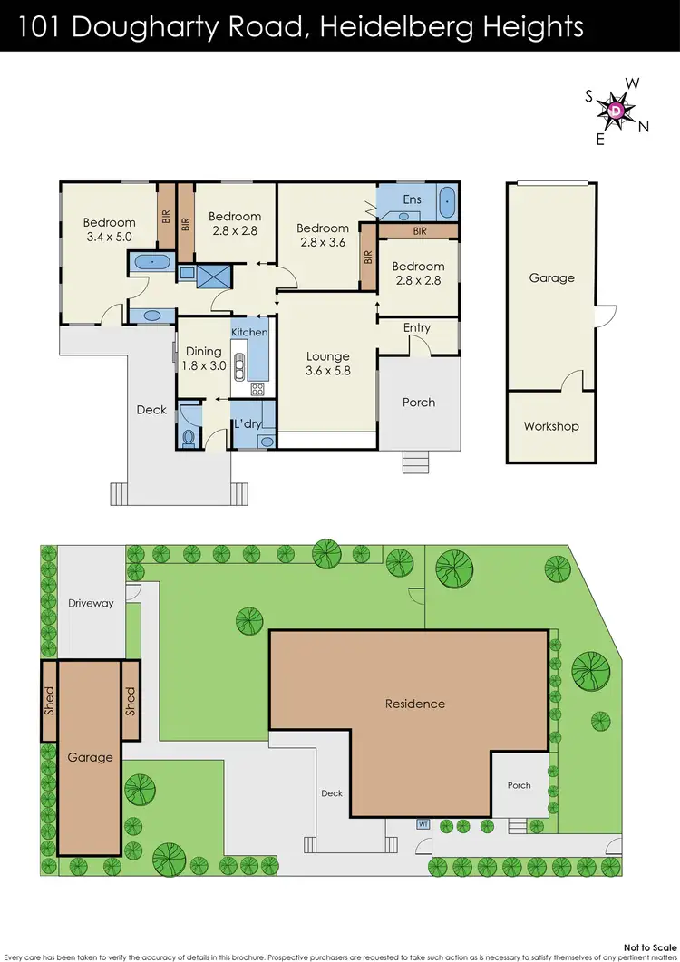 Floorplan of Homely house listing, 101 Dougharty Road, Heidelberg Heights VIC 3081