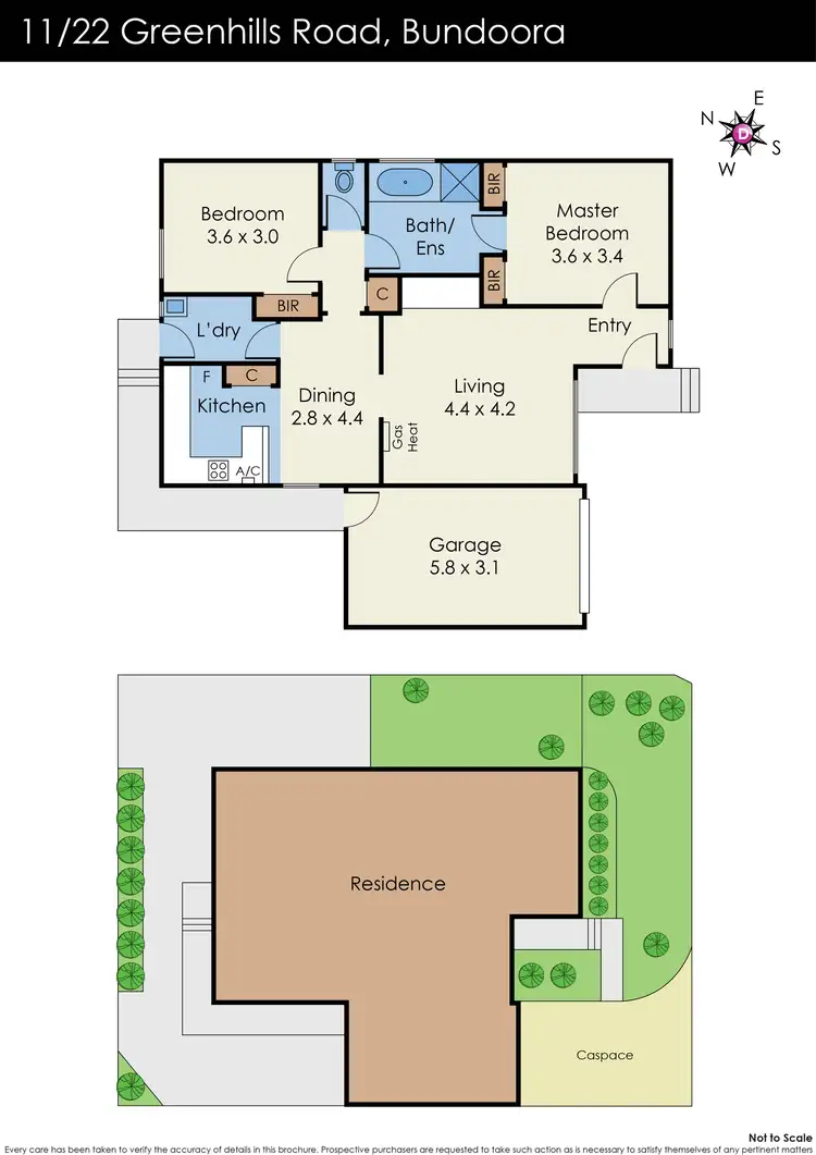 Floorplan of Homely unit listing, 11/22 Greenhills Road, Bundoora VIC 3083