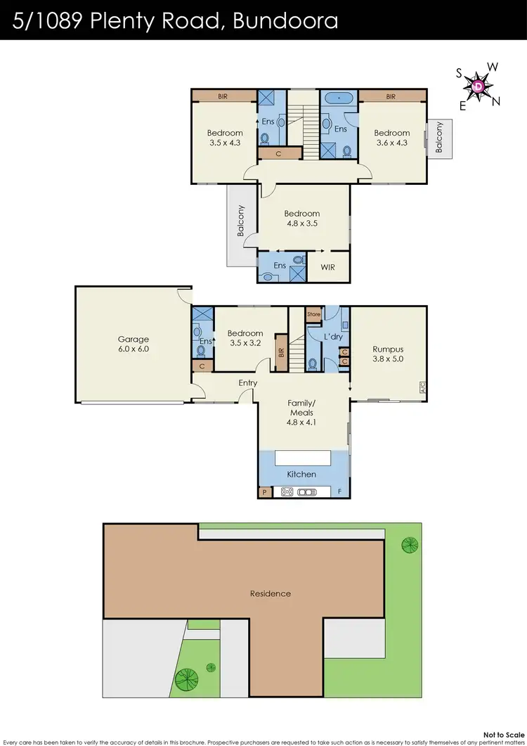 Floorplan of Homely townhouse listing, 5/1089 Plenty Road, Bundoora VIC 3083