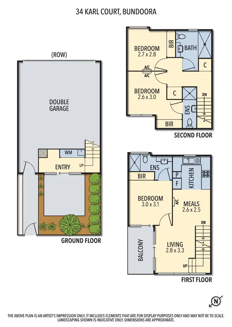 Floorplan of Homely house listing, 34 Karl Court, Bundoora VIC 3083