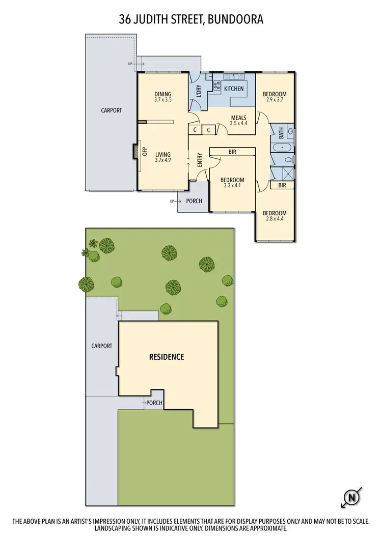 Floorplan of Homely house listing, 36 Judith Street, Bundoora VIC 3083