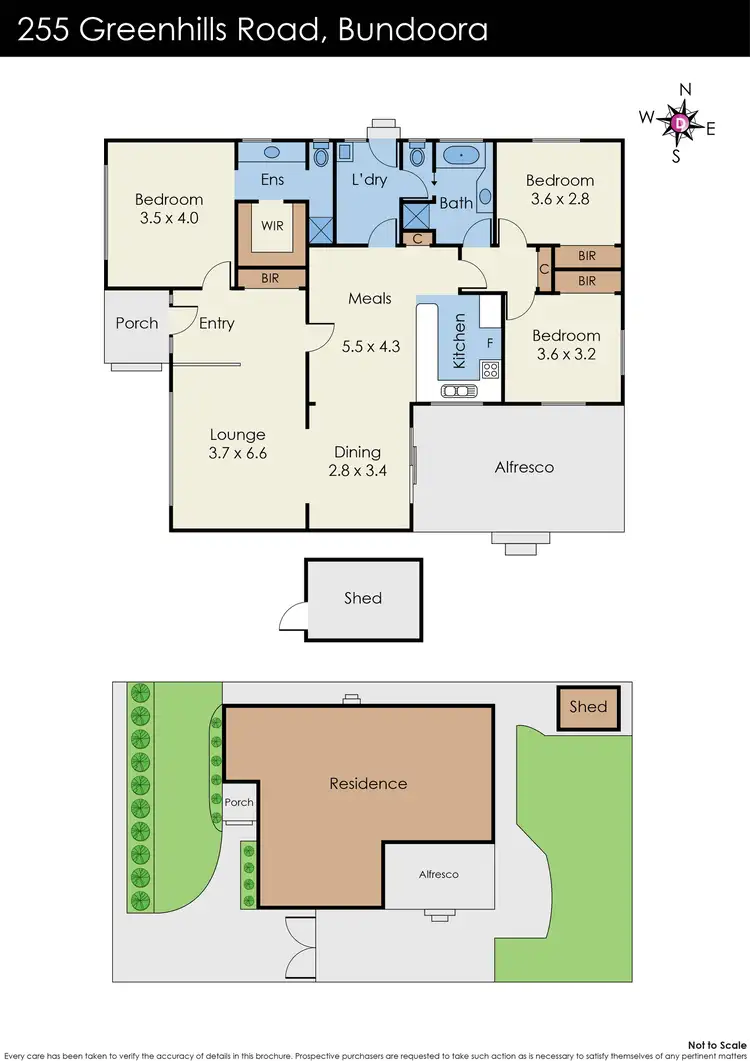 Floorplan of Homely house listing, 255 Greenhills Road, Bundoora VIC 3083