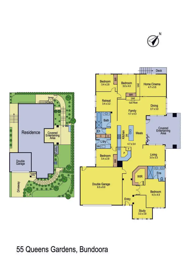 Floorplan of Homely house listing, 55 Queens Gardens, Bundoora VIC 3083