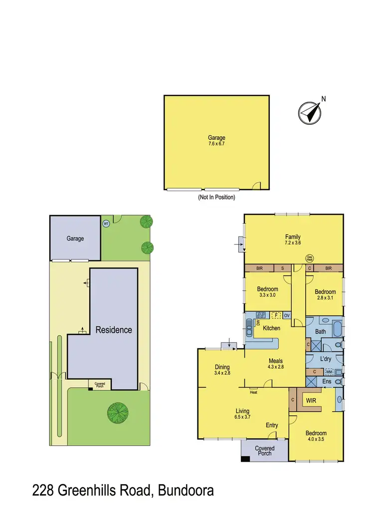 Floorplan of Homely house listing, 228 Greenhills Road, Bundoora VIC 3083