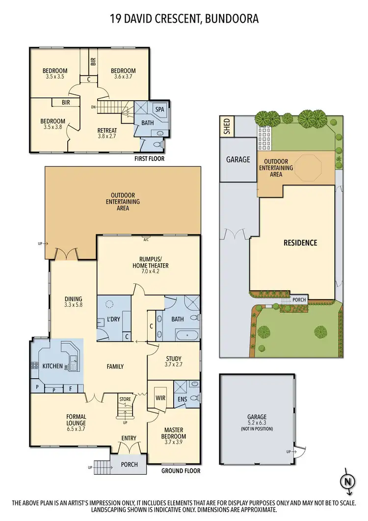 Floorplan of Homely house listing, 19 David Crescent, Bundoora VIC 3083