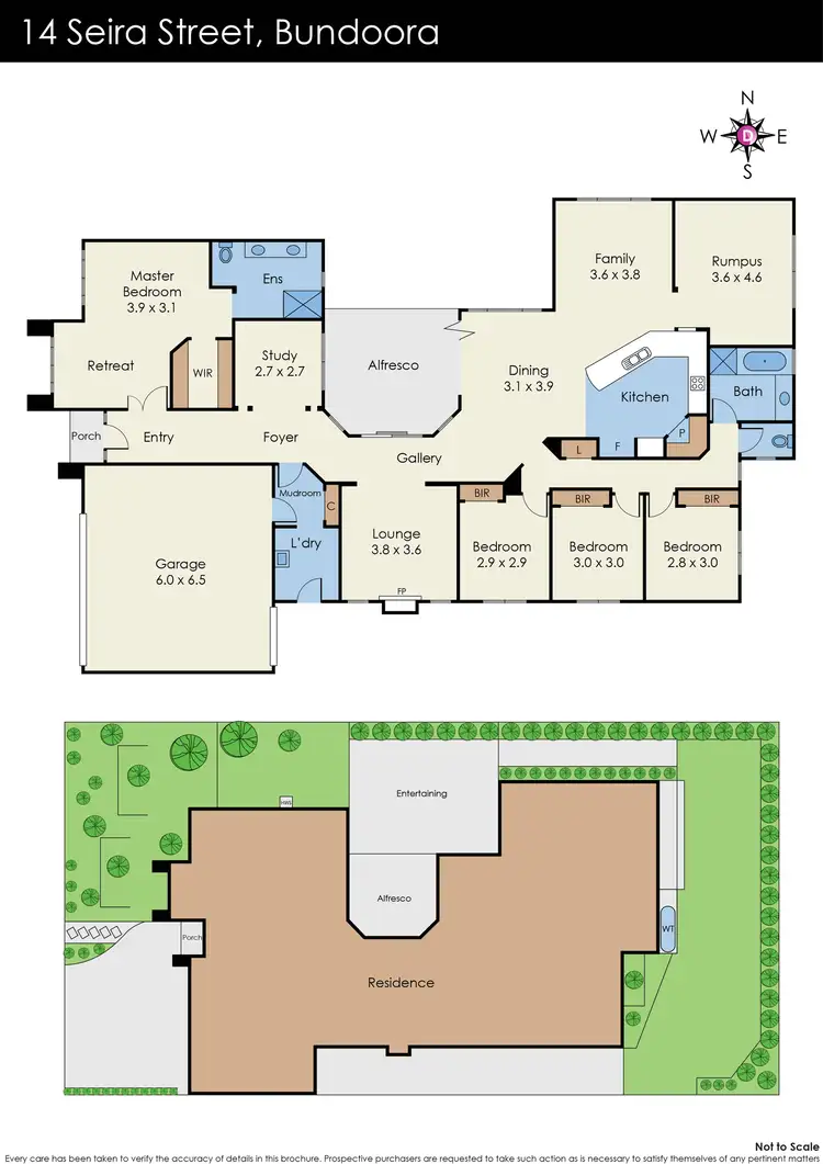 Floorplan of Homely house listing, 14 Seira Street, Bundoora VIC 3083
