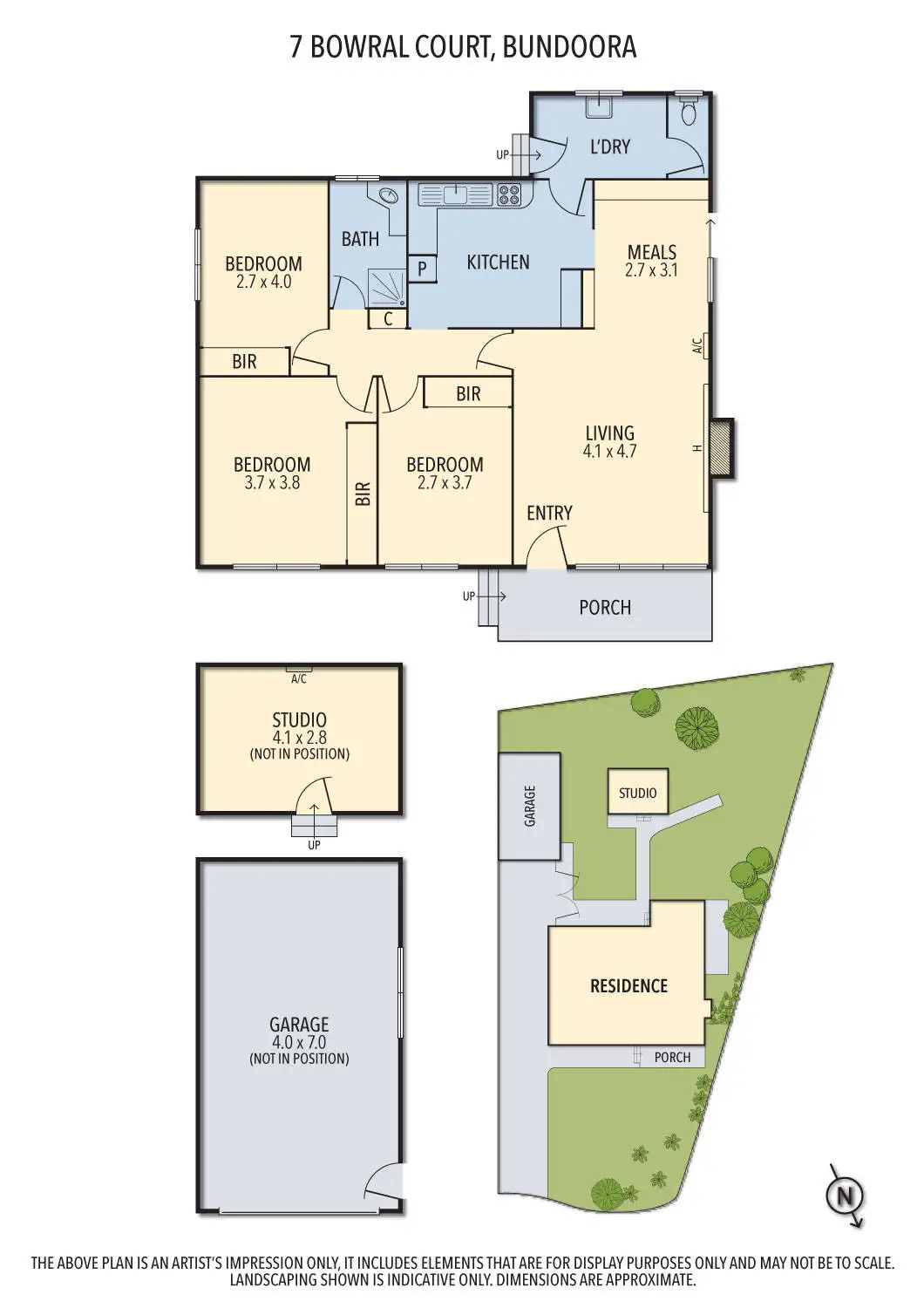 Floorplan of Homely house listing, 7 Bowral Court, Bundoora VIC 3083