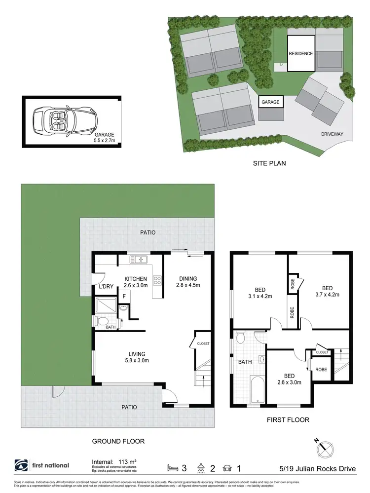 Floorplan of Homely unit listing, 5/19 Julian Rocks Drive, Byron Bay NSW 2481
