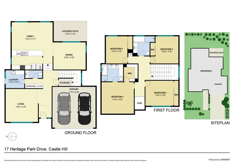 Floorplan of Homely house listing, 17 Heritage Park Drive, Castle Hill NSW 2154