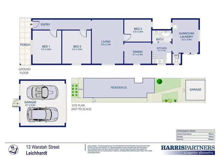 Floorplan of Homely house listing, 13 Waratah Street, Leichhardt NSW 2040