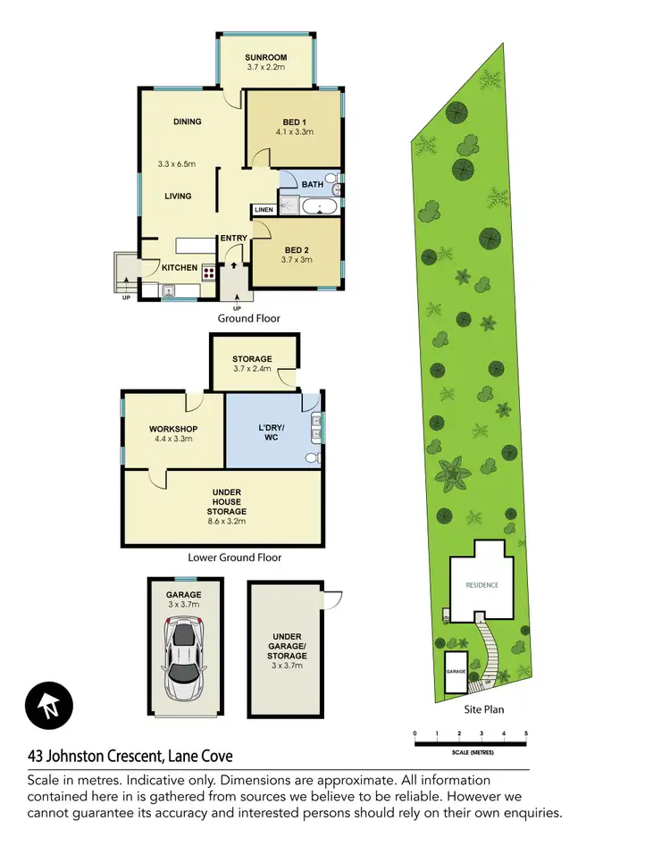 Floorplan of Homely house listing, 43 Johnston Crescent, Lane Cove NSW 2066