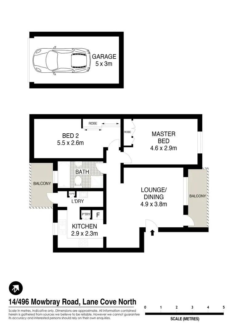 Floorplan of Homely apartment listing, 14/496 Mowbray Road, Lane Cove NSW 2066