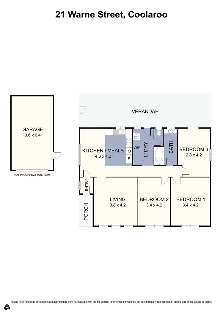 Floorplan of Homely house listing, 21 Warne Street, Coolaroo VIC 3048