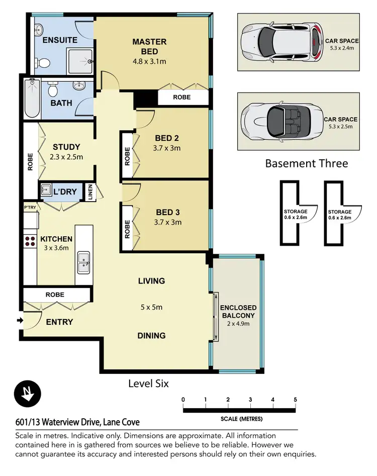 Floorplan of Homely apartment listing, 601/13 Waterview Drive, Lane Cove NSW 2066