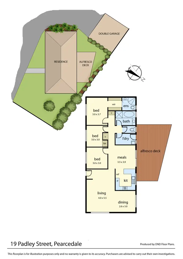 Floorplan of Homely unit listing, 19 Padley Street, Pearcedale VIC 3912