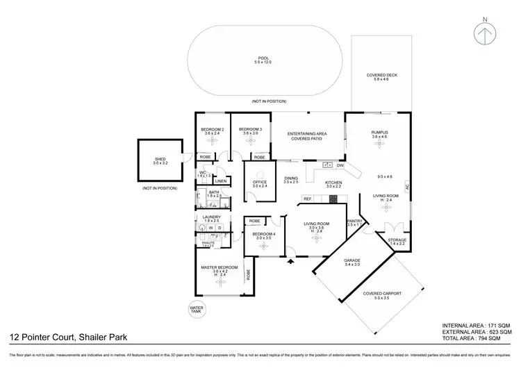 Floorplan of Homely house listing, 12 Pointer Court, Shailer Park QLD 4128