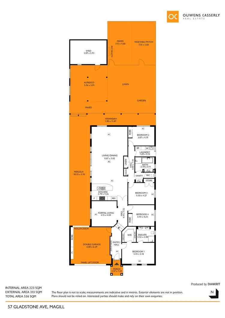 Floorplan of Homely house listing, 57 Gladstone Avenue, Magill SA 5072