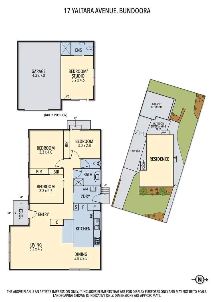 Floorplan of Homely house listing, 17 Yaltara Avenue, Bundoora VIC 3083