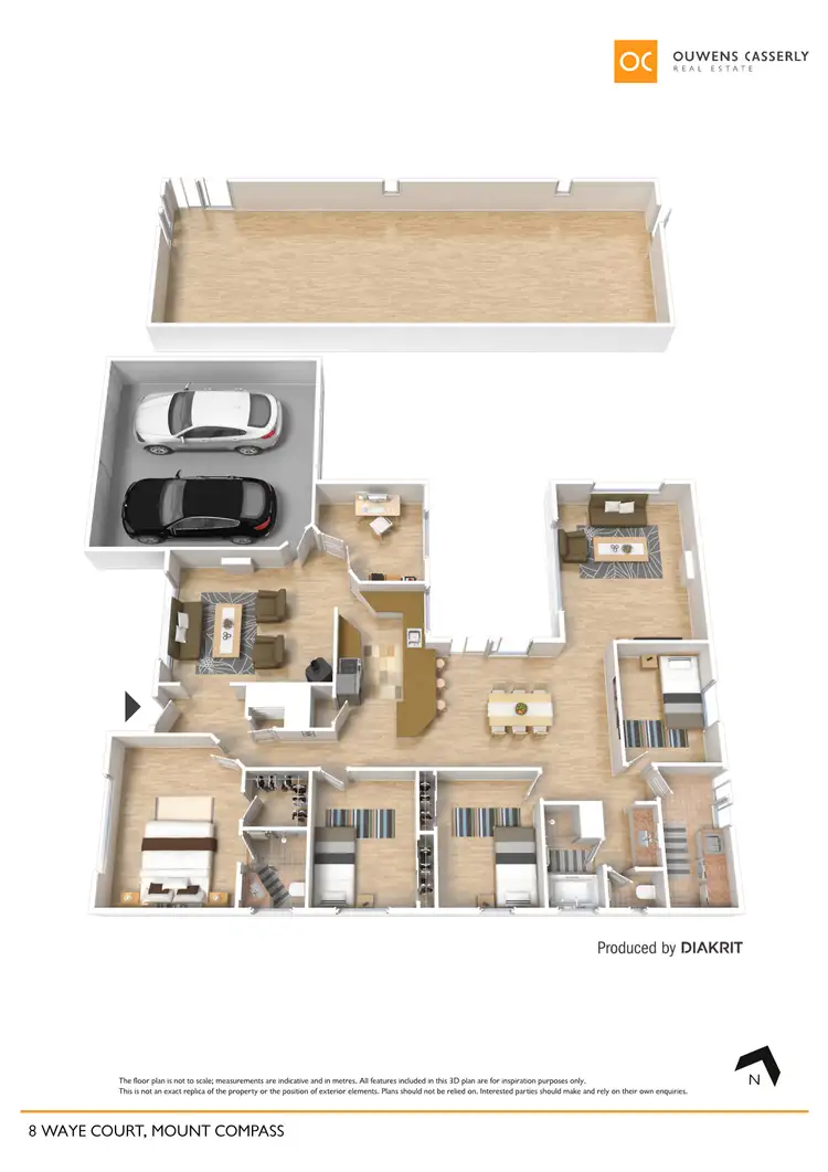 Floorplan of Homely house listing, 8 Waye Court, Mount Compass SA 5210