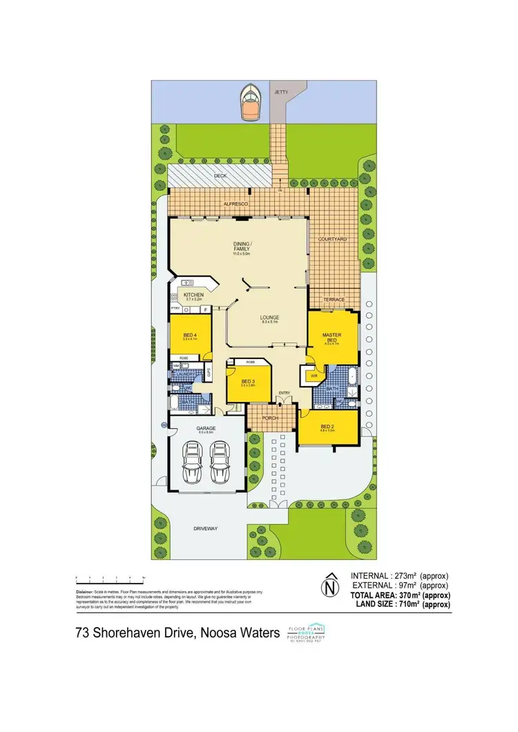 Floorplan of Homely house listing, 73 Shorehaven Drive, Noosa Waters QLD 4566