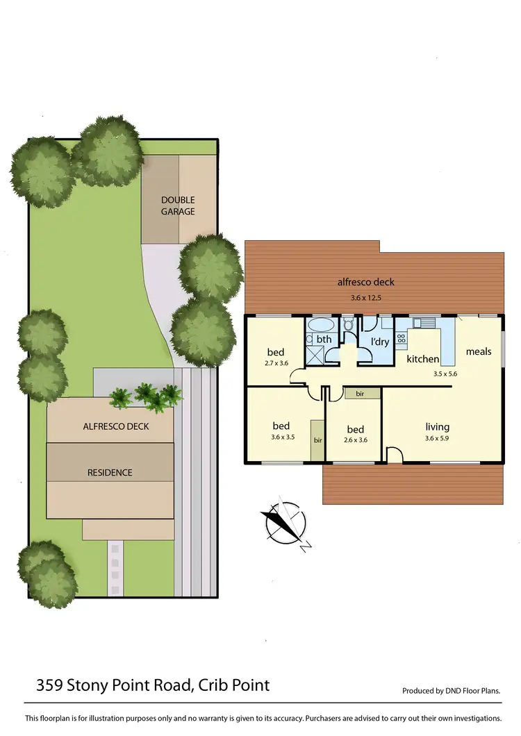 Floorplan of Homely house listing, 359 Stony Point Road, Crib Point VIC 3919