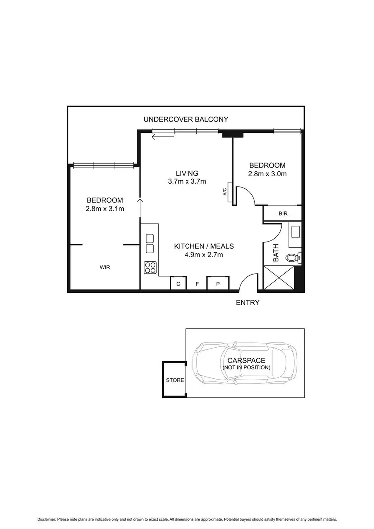 Floorplan of Homely apartment listing, 603/22 Barkly Street, Brunswick East VIC 3057