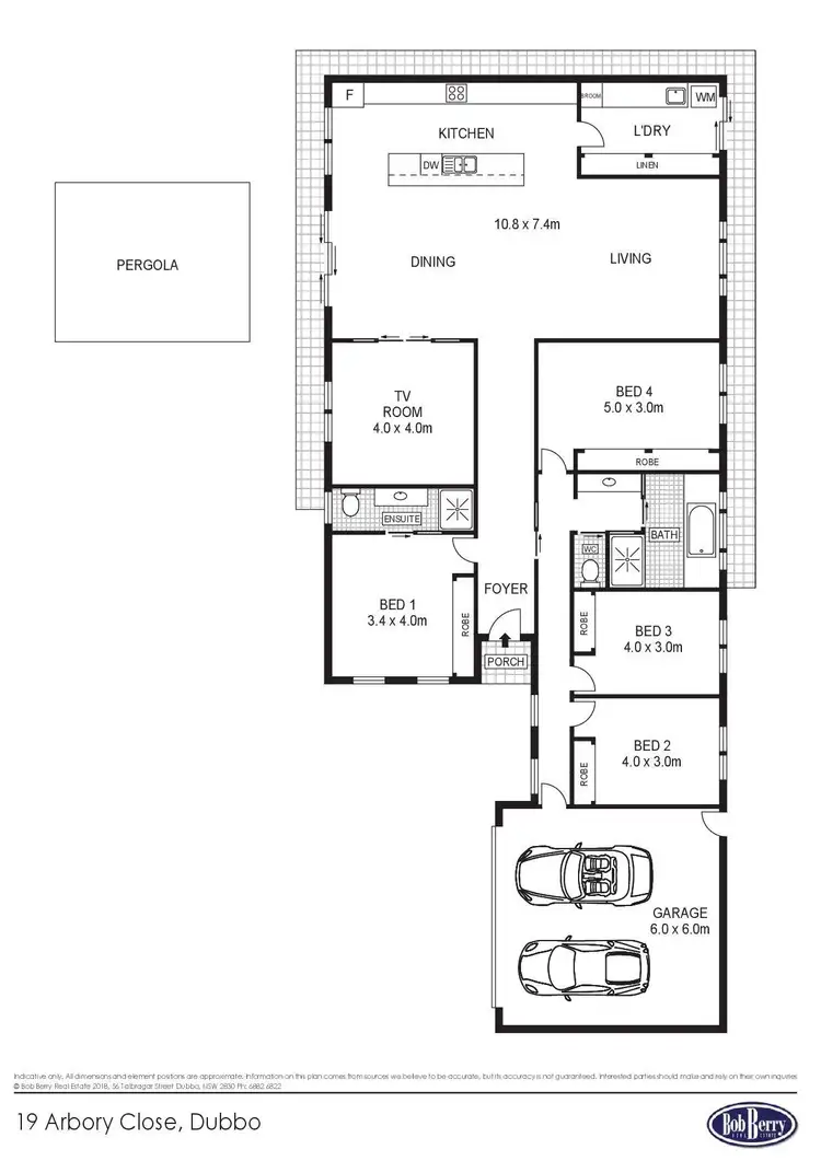 Floorplan of Homely house listing, 19 Arbory Close, Dubbo NSW 2830