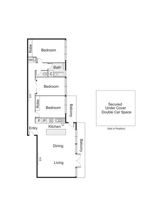 Floorplan of Homely apartment listing, 24/194 Alma Road, St Kilda East VIC 3183