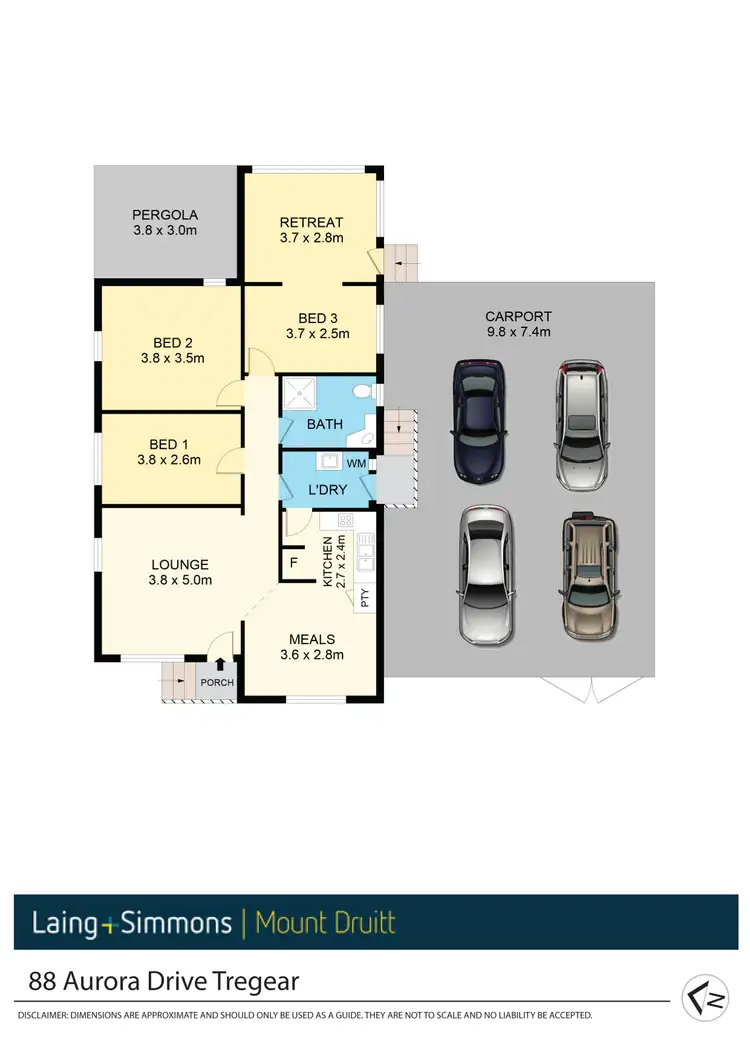 Floorplan of Homely house listing, 88 Aurora Drive, Tregear NSW 2770