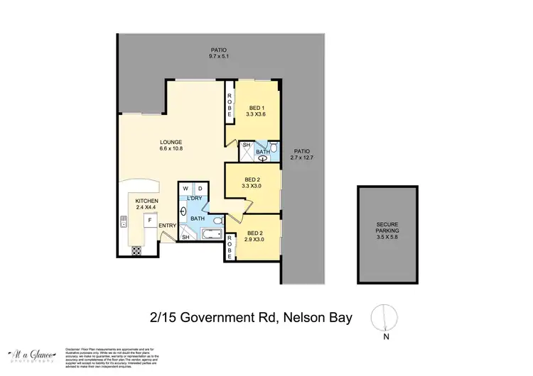 Floorplan of Homely apartment listing, 2/15 Government Road, Nelson Bay NSW 2315
