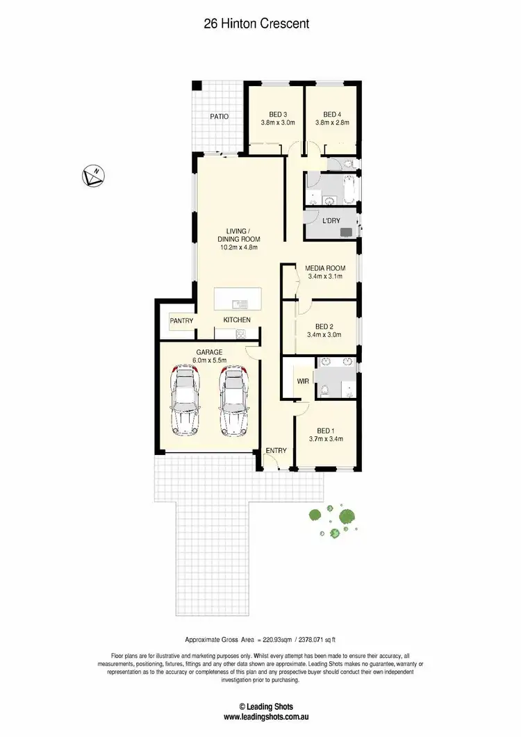 Floorplan of Homely house listing, 26 Hinton Crescent, Mango Hill QLD 4509