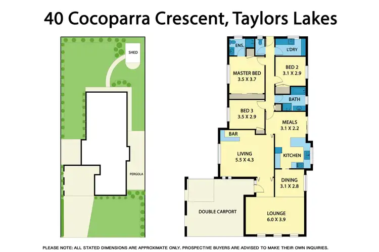 Floorplan of Homely house listing, 40 Cocoparra Crescent, Taylors Lakes VIC 3038