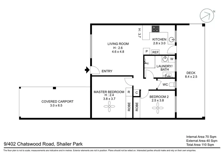 Floorplan of Homely townhouse listing, 9/402 Chatswood Road, Shailer Park QLD 4128