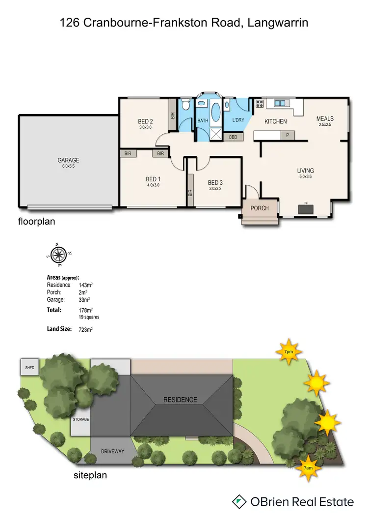 Floorplan of Homely house listing, 126 Cranbourne Frankston Road, Langwarrin VIC 3910