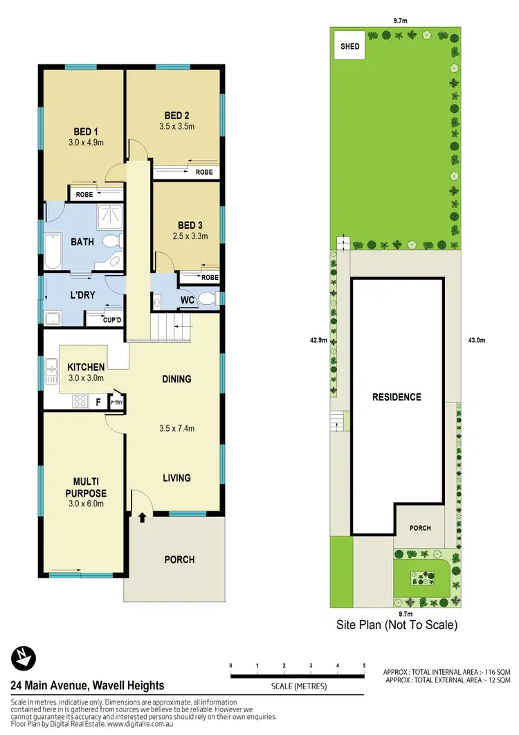 Floorplan of Homely house listing, 24 Main Avenue, Wavell Heights QLD 4012