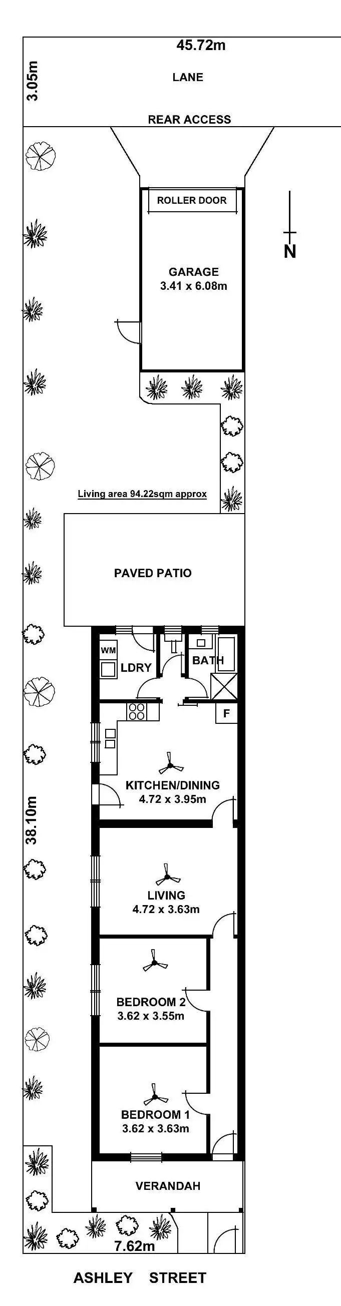 Floorplan of Homely unit listing, 2/51 Ashley Street, Torrensville SA 5031