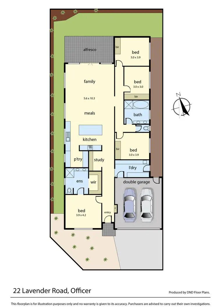 Floorplan of Homely house listing, 22 Lavender Road, Officer VIC 3809
