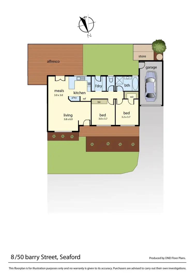Floorplan of Homely unit listing, 8/50 Barry Street, Seaford VIC 3198