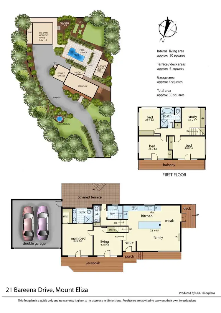 Floorplan of Homely house listing, 21 Bareena Drive, Mount Eliza VIC 3930