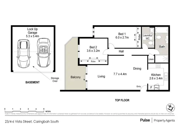Floorplan of Homely unit listing, 23/4-6 Vista Street, Caringbah NSW 2229